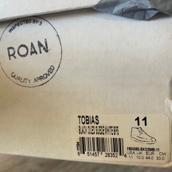 Roan by Bed | Stu “Tobias” Black Oiled Suede Chukka Boot Size 11 - Picture 15 of 16